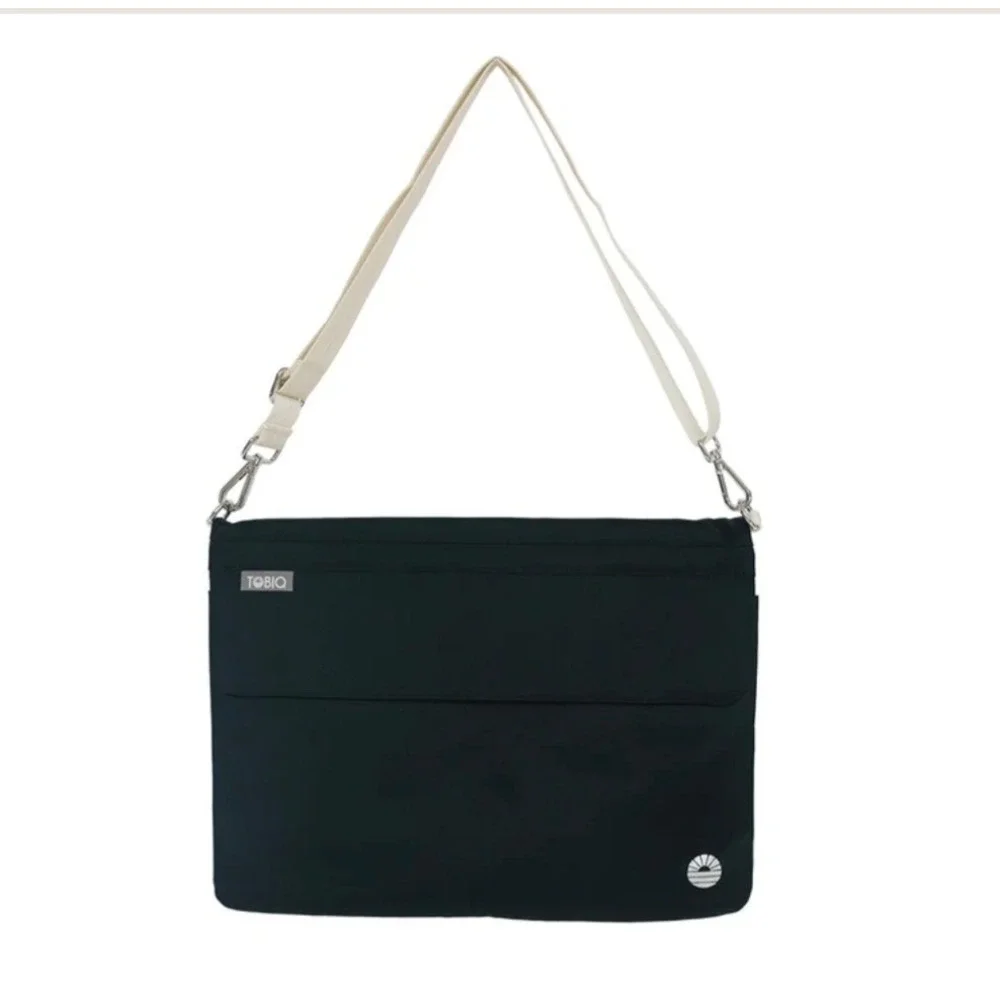TOBIQ Boss Flip Bag NEW Black Travel Messenger Laptop Crossbody Gorpcore Casual